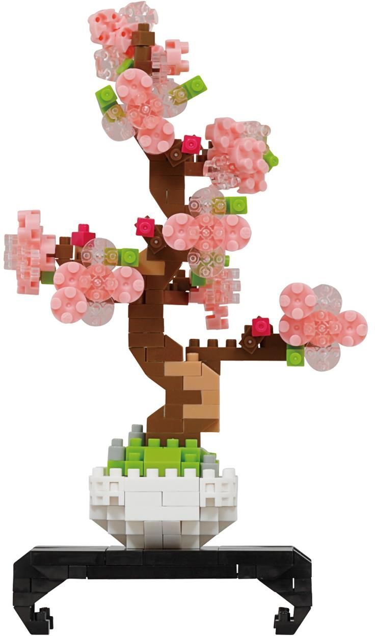 Bandai Nanoblock: Object - Pink Bonsai Building Block Figure (NBC225)