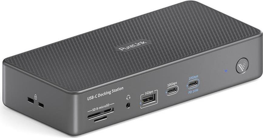 PureLink Vuelogic - 18-in-1 USB-C DisplayLink Docking St - D230DL - Quad Display