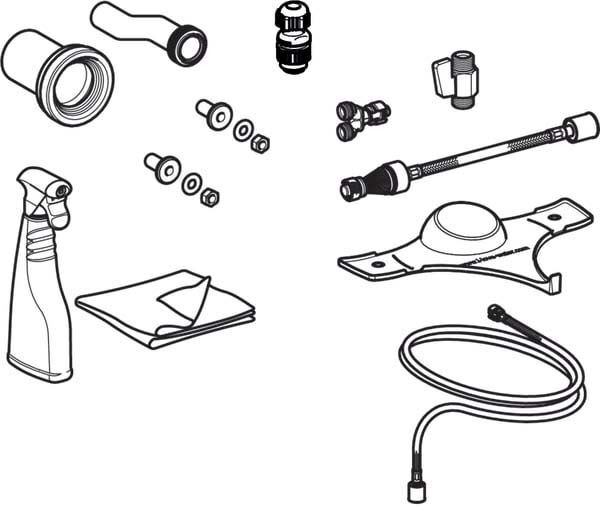 Kit de raccordement Geberit pour Geberit 243651001 AquaClean Sela