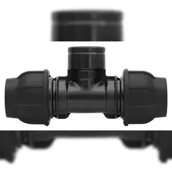 Gebo Plast T-Stück 32 mm x IG 1" x 32 mm