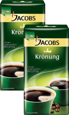 Doppelpack Jacobs Krönung Kaffee in Spitzenqualität, gemahlen