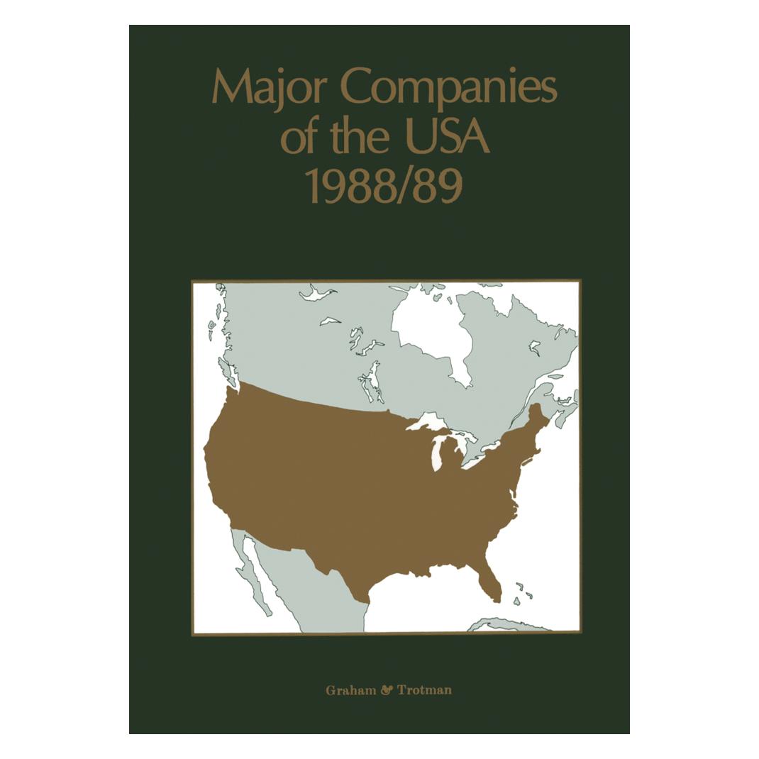 Springer Major Companies of the USA 1988/89 (Englisch, Softcover, A. Wilson, A/, Wilson) (55533448)