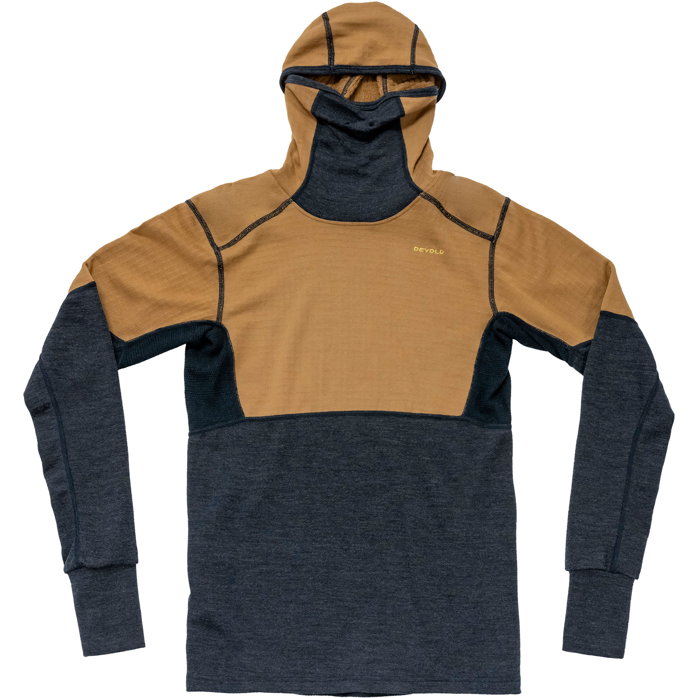 Devold Expedition Arctic Pro Herren Langarm Unterhemden braun Größe XL Hautfreundlich Merinowolle