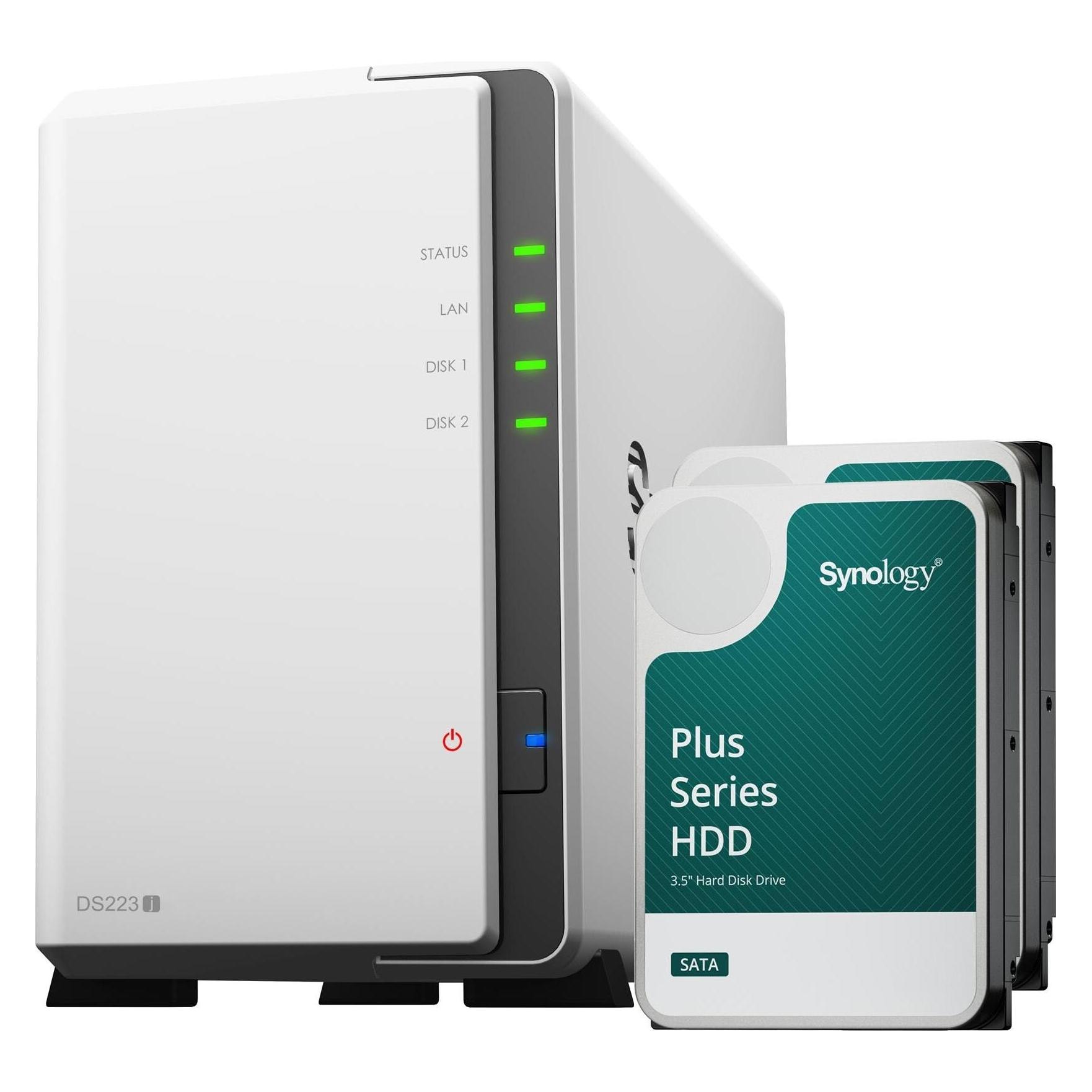 Synology DS223J (2 x 4 TB, Synology HAT 33xx) (DS223J+2XHAT3300-4T)
