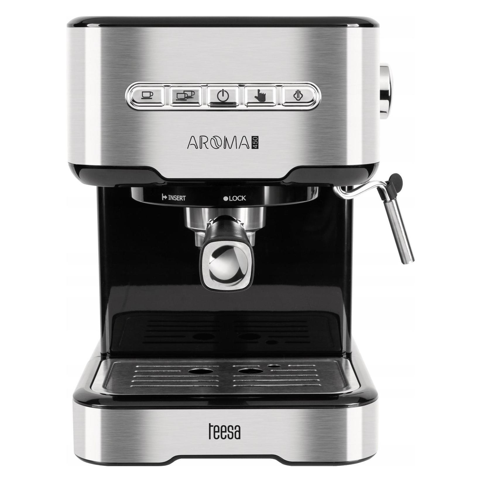 Teesa TSA4010 - Espressomachine AROMA 450, melkopschuimer, 850 Watt (TSA4010)