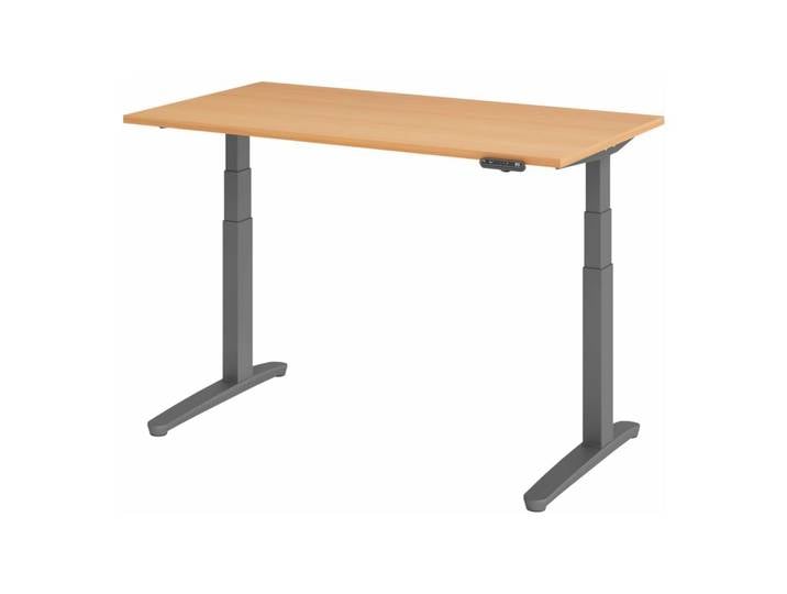 XBHM 14 GG Schreibtisch 140 x 80 elektrisch höhenverstellbar Buche