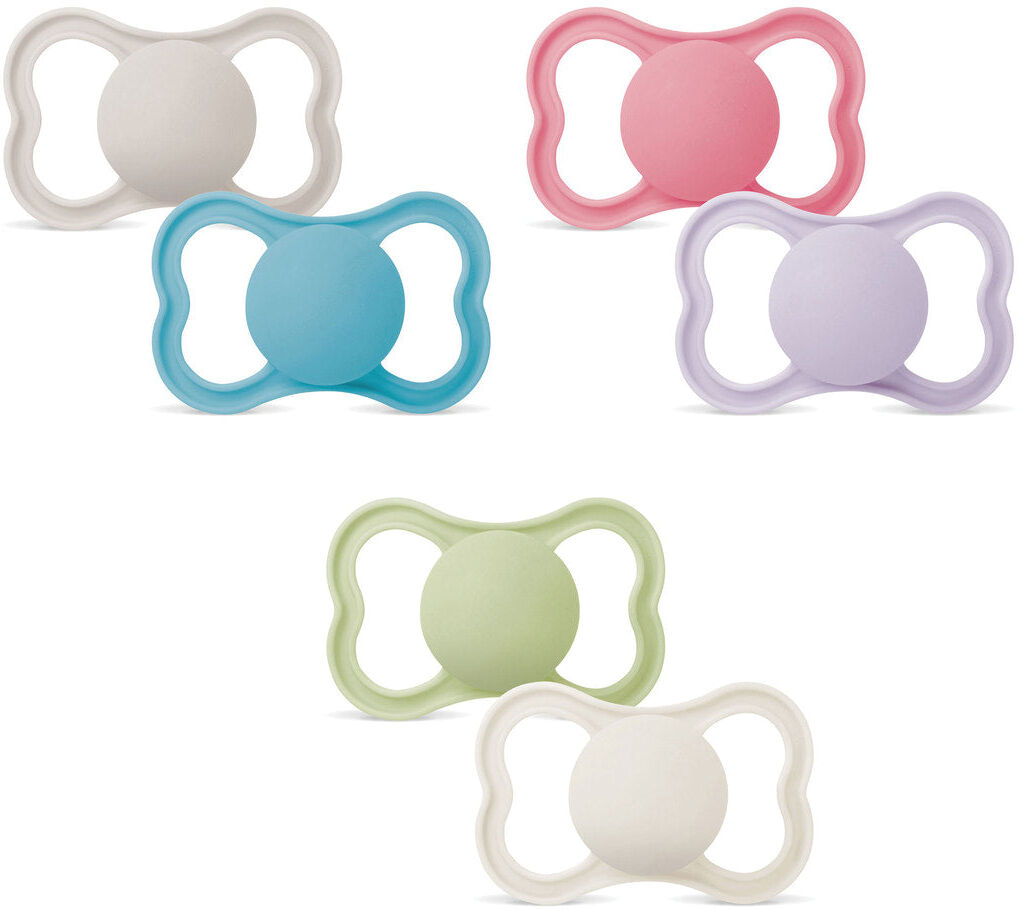 MAM Air Succhietto Ortodontico 6+ Mesi con Scatola Sterilizzatrice 2 Pezzi