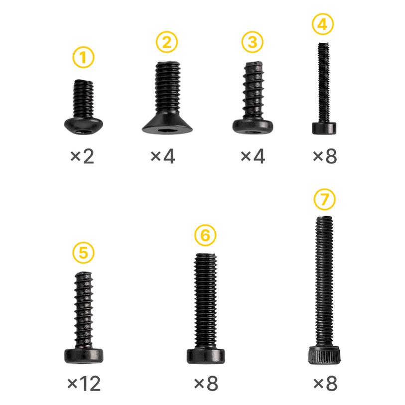 Snapmaker Schraubensatz (für U1) (Ersatzteile) (21001)