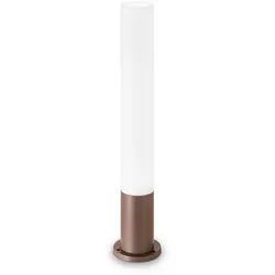 Ideal Lux Outdoor Stehleuchte EDO OUTDOOR ROUND, IP44, Höhe 80cm, GX53 max. 15W, Kaffeebraun IDEA-213071