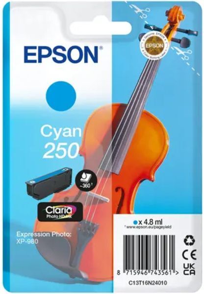 Epson 250 (C13T16N24010) - Cyan - Druckerpatrone