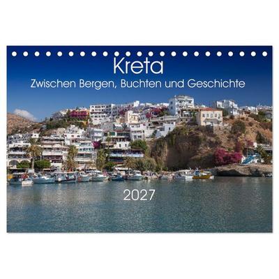 Kreta – Zwischen Bergen, Buchten und Geschichte (Tischkalender 2027 DIN A5 quer), CALVENDO Monatskalender
