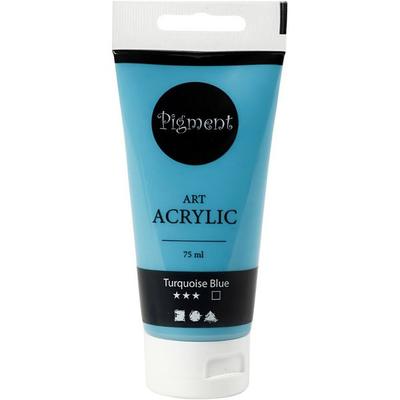 Creativ Company Acrylfarbe, Mattglänzend, Deckend, Türkisblau, 75 ml/ 1 Fl.