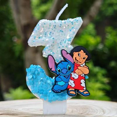 Uplift Treasures Angel Cartoon Number Birthday Cake Candle a 3