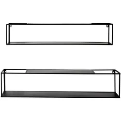 HAKU Möbel, Regal, Wandregal 2er Set (95 x 20 x 20 cm)