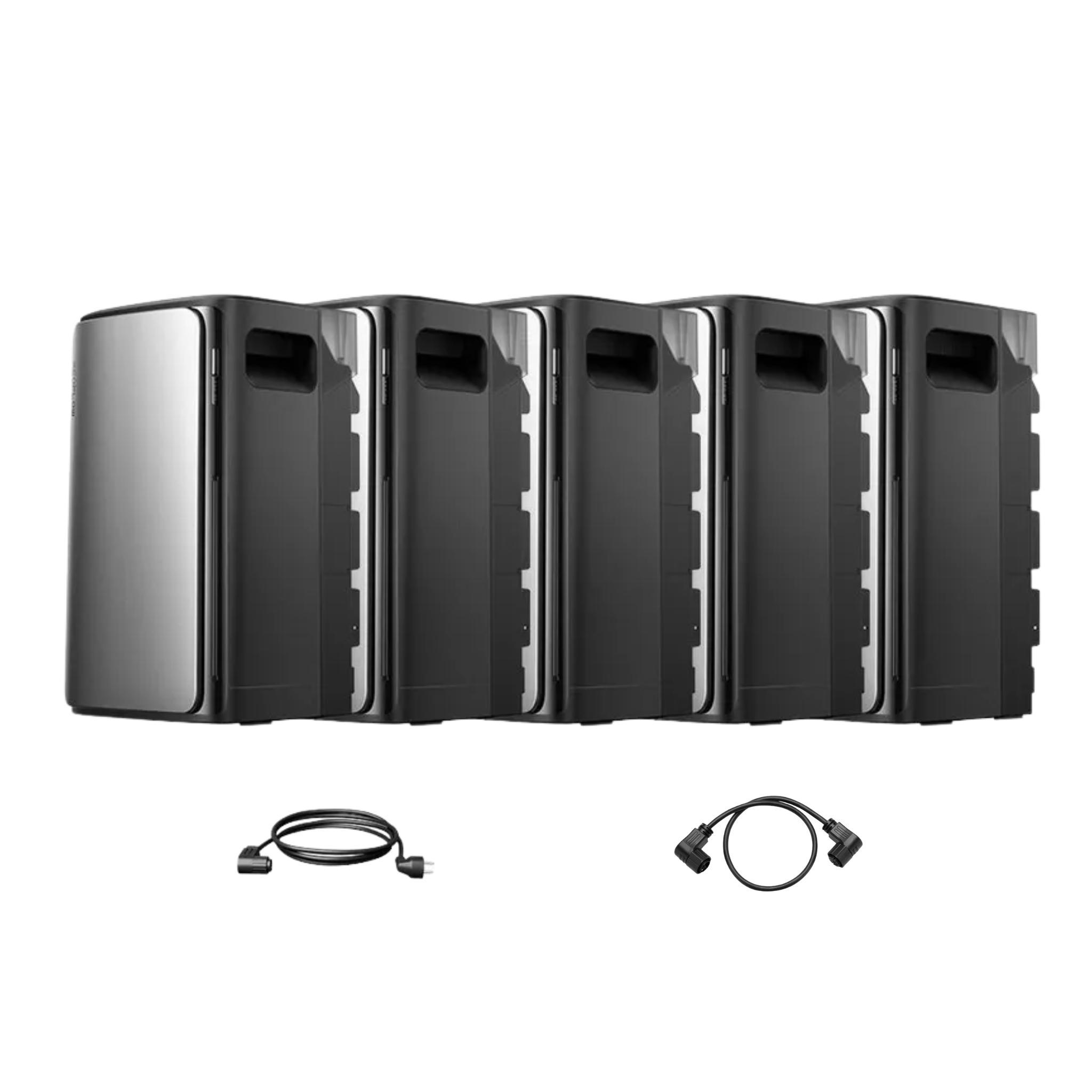 Powerness Balkonkraftwerk Speicher 9600Wh EcoFlow Stream AC Pro All-in-One Speicher x5 und Parallel Kabel für Balkonkraftwerk (0% MwSt)