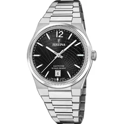 Festina Quarz Damen RivÉ F20052/8 - schwarz,silber - 35mm