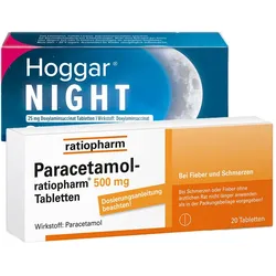 Paracetamo ratiopharm 500 + Hoggar Night 1 Set