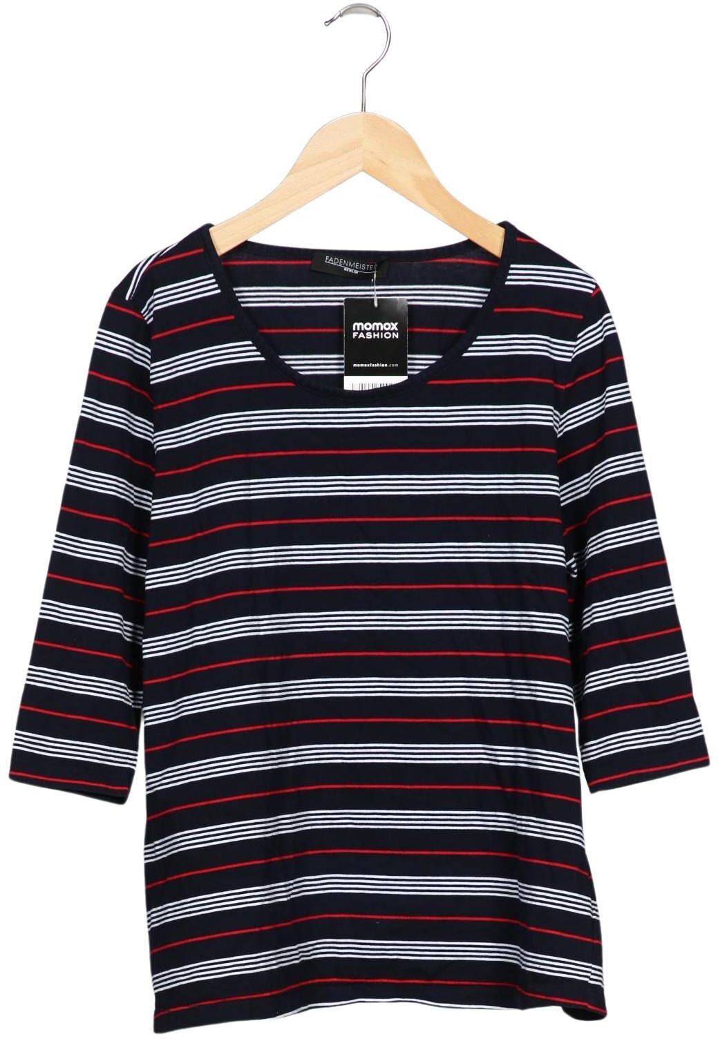 Fadenmeister Berlin Damen Langarmshirt, Mehrfarbig, Gr. EU 46, Baumwolle - Second Hand