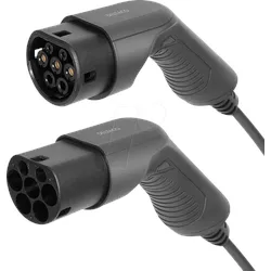 DELTACO KC006 - Typ 2 Kabel, für E-Fahrzeuge, 3,6 kW, 7 m