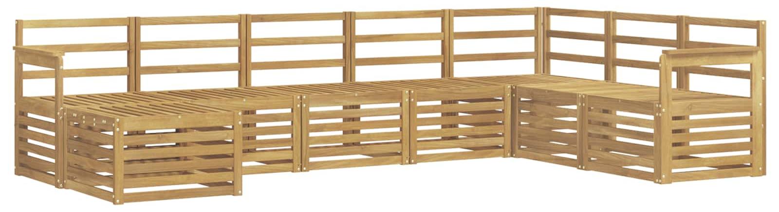 Garnitur aus 8 Outdoor-Sofas, weiß