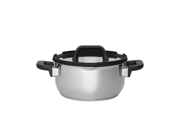 Edlestahltopf Ø 20 cm, Silberfarben, Metall, Kochgeschirr, Töpfe, Kochtöpfe