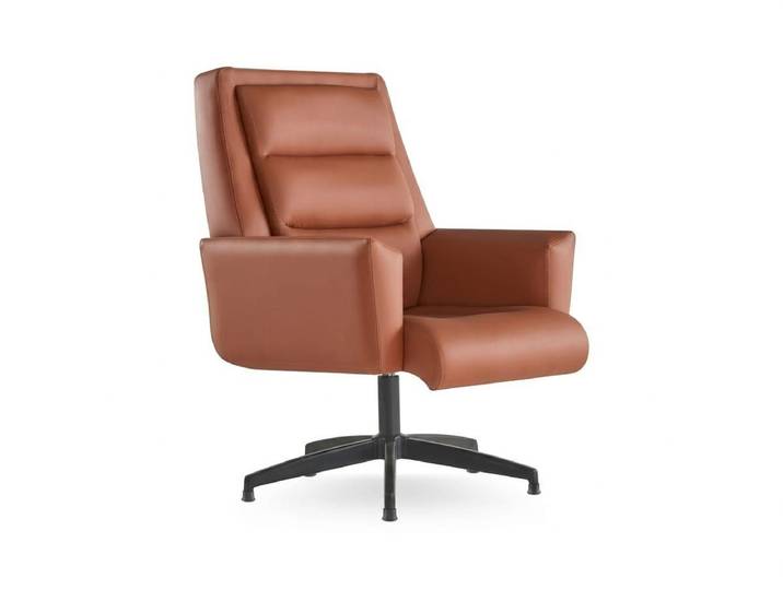 Xlmoebel Drehsessel Konferenzstuhl modern funktional ergonomisch vielseitig braun (1-St., 1-tlg)