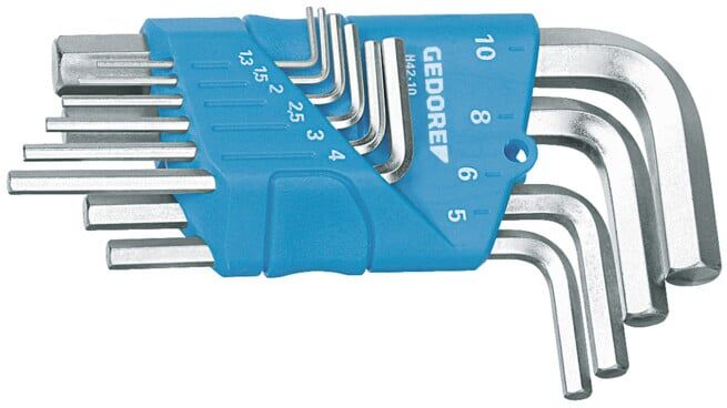 Tournevis Gedore offset dans son support 10 pcs 1,3-10 mm (1505408)