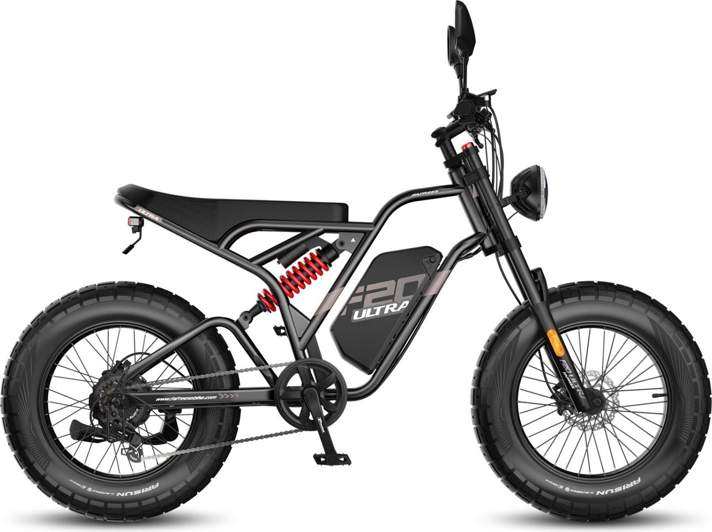 FAFREES F20 Ultra E-Bike (EU Type-Approval L1e-B) - Akku 48V25AH 20-Zoll-Rädern Hydraulische Bremsen - Schwarz