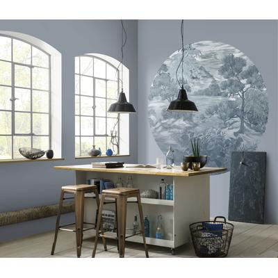Fototapete FASHION FOR WALLS "Fujiyama", blau, B:1,5m L:2,7m, Kokos, Vlies, Tapeten, Phthalate frei