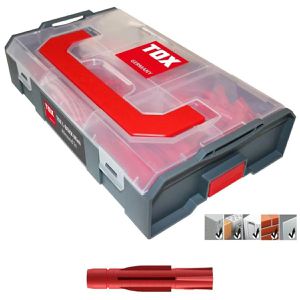 Tox Dübel 094900201, Allround Tri, Set, 5 Größen, Universaldübel, L-BOXX Mini, 266-teilig, 60 Stück