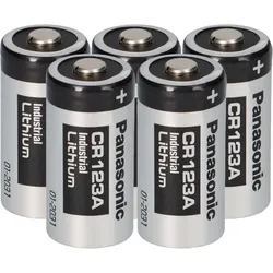 5x Panasonic 3V Lithium Batterie CR123A – DL123A / CR17345 – Bulkware