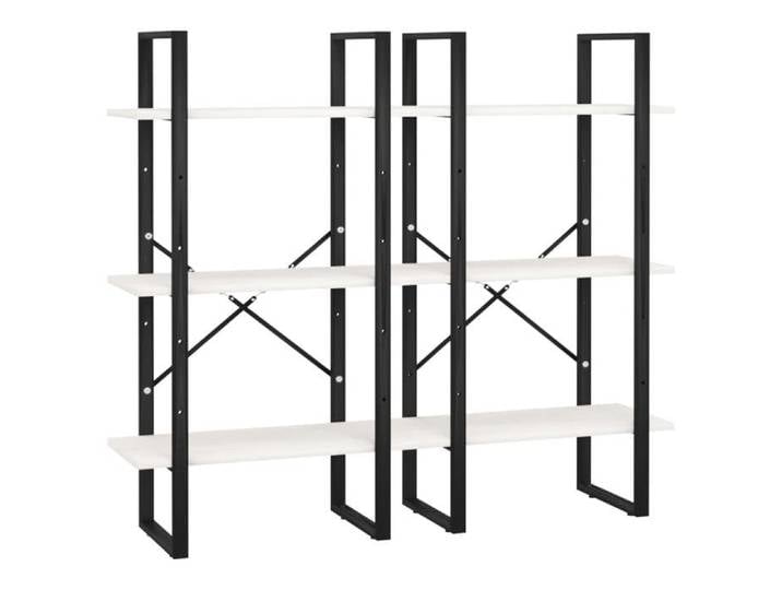 Meuble Étagère - Blanc - Étagère de rangement - 1 pc - Blanc 60x30x210 cm Bois de pin massif B5385