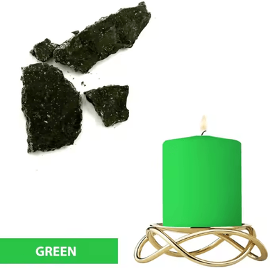 Inspire Picks 25 Color Candle Wax Dye Set 5g Candle Color Blocks For Soy Wax, Beeswax & DIY Candle Making green