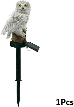 Combo Retail Shop Solar Lamp Owl Animal Solar Garden Lights, Solar Powered LED Light For Outdoor Garden Decoration white