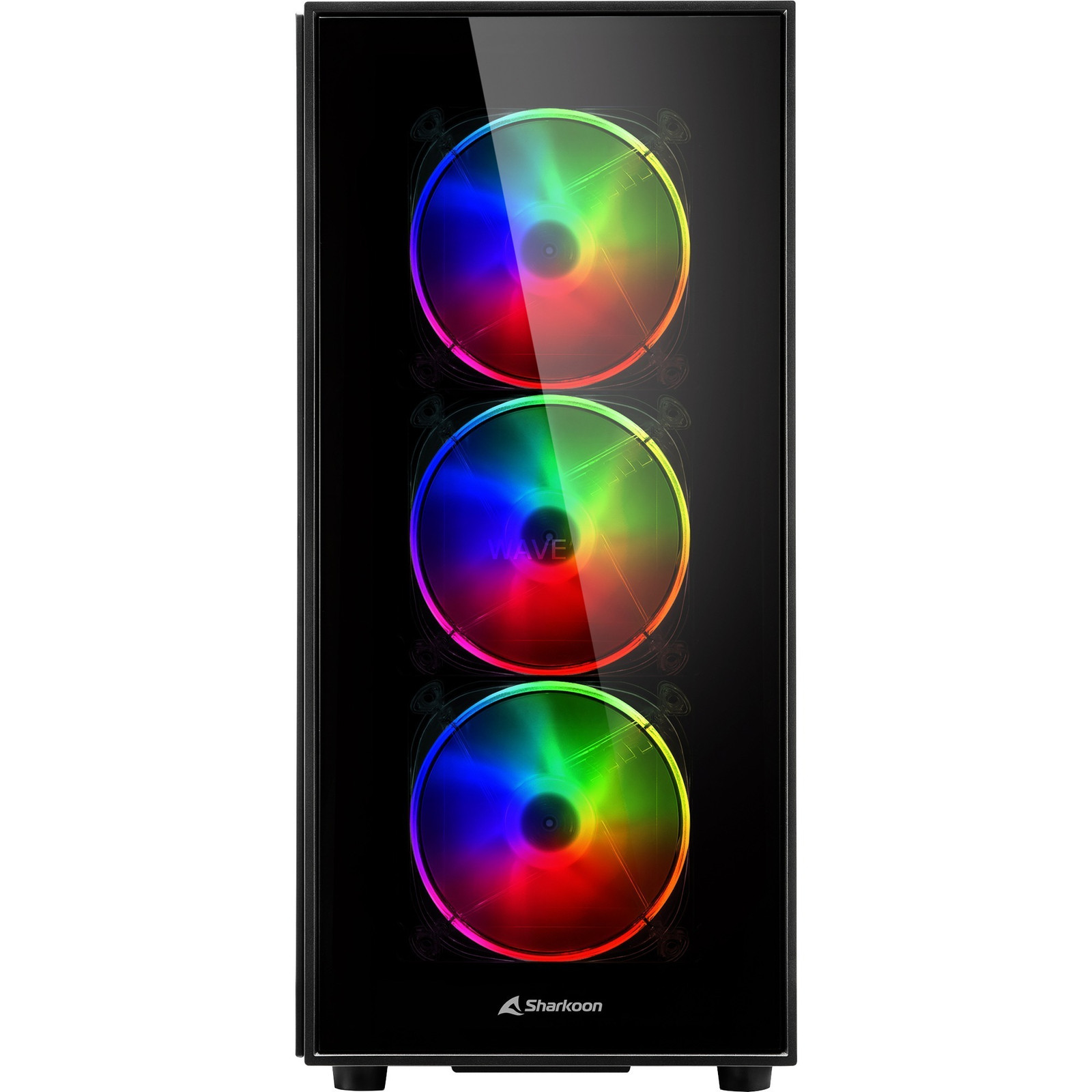 Sharkoon TG5 Pro ATX computerbehuizing met glas, zwart