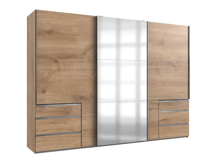 Kleiderschrank Sanko Plankeneiche Holzwerkstoff B 300 cm - Kleiderschrank