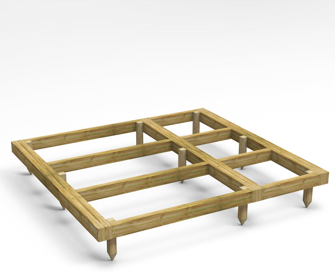 Powersheds 6 x 6ft Pressure Treated Timber Base Kit 10cm H X 179cm W X 187.8cm D