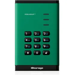 iStorage diskAshur3 SSD 1TB - Green (1 TB), Externe SSD, Grün
