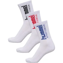 3er Pack hummel hml lange Sportsocken 9001 - white 46-48