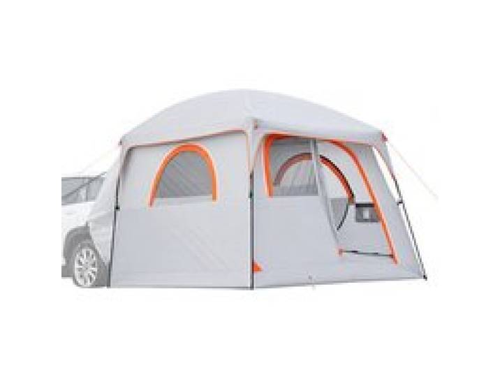 VEVOR Heckklappenzelt Autozelt für 6 Personen 3048 x 2743 x 2200 mm, Wasserdichtes (PU2000 mm) Campingzelt mit Belüfteten Türen & Moskitonetzen, SUV-Heckzelt für Camping Wandern Outdoor-Aktivitäten