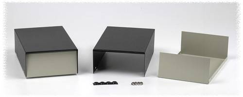 Hammond Electronics 1454G Instrumenten-Gehäuse 64 x 152 x 51 Stahl Grau, Schwarz 1St.