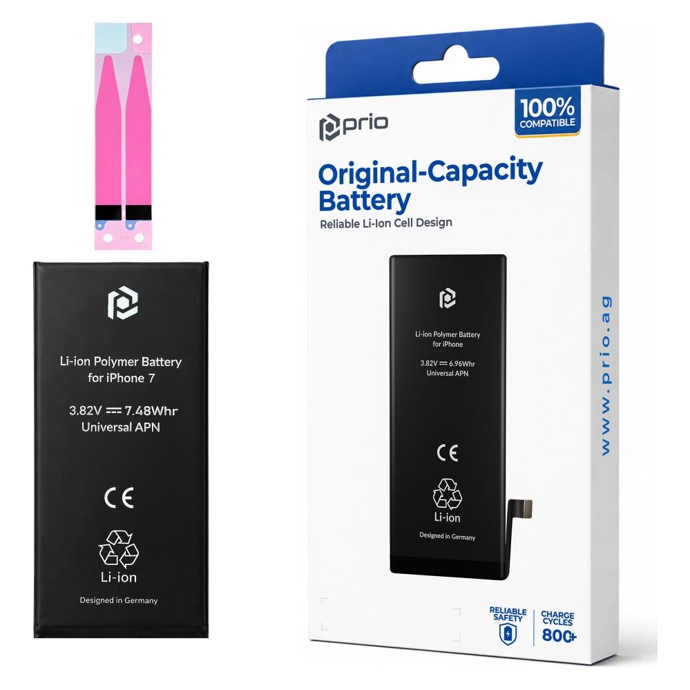 prio Batteriezelle für iPhone 7 (ohne Flex-Kabel) (Akku, Apple iPhone 7) (PBA-1209)