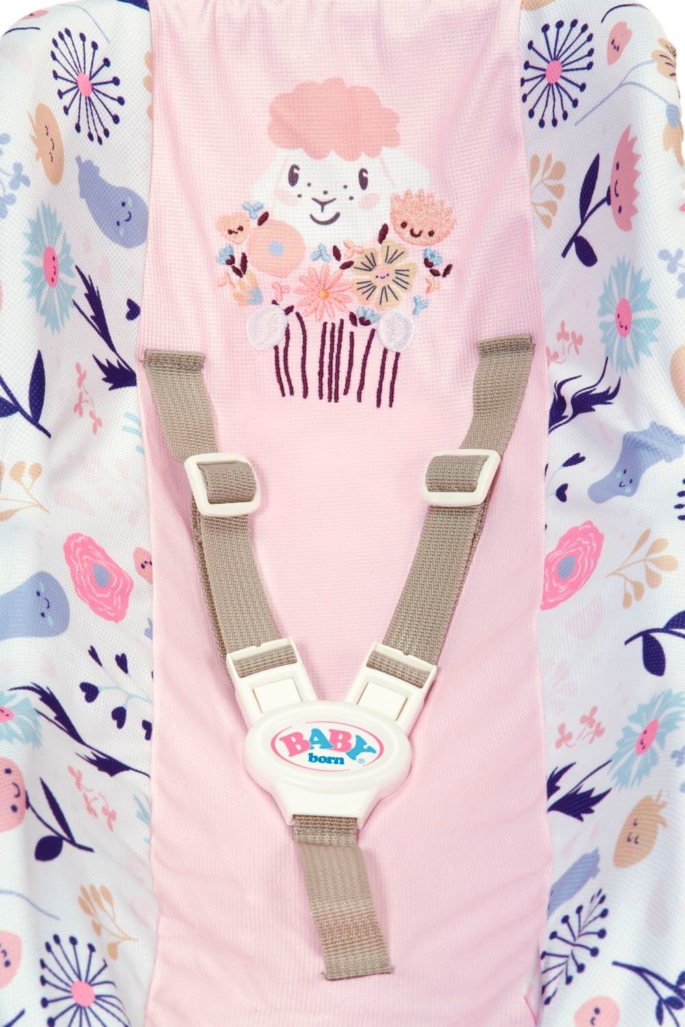 Puppen Autositz BABY BORN "Babyschale Blumen", rosa, Puppenausstattungen, Kinder, Kunststoff, Puppen Autositz