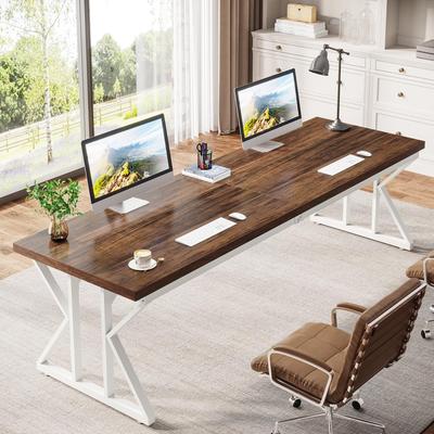 Bluebell 78.7 Inches Long Computer Desk, Two Person Desk For Home Office