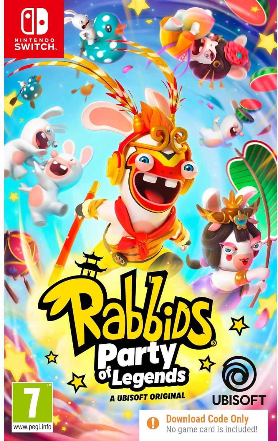 Nintendo Game Rabbids: Party of Legends (code in box) - Nintendo Switch Game, New