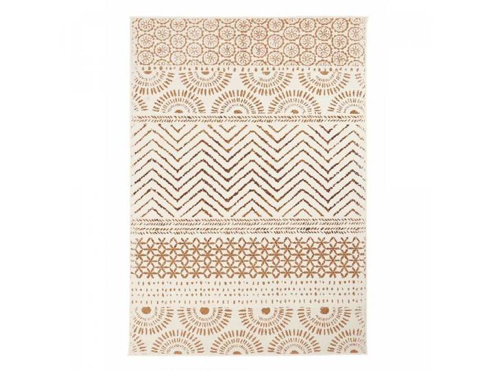 Tapis berbère motif ethnique, idéal pour un salon, crème 120x170