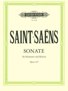 Edition Peters Saint-Saëns Sonate Clarinet