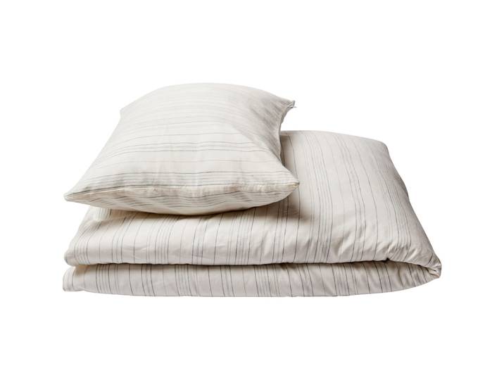 Journey Living Kissenbezug 65x65 off white/dusty blue - Farbe: offwhite - Material: 70% Baumwolle / 30% Leinen - 43