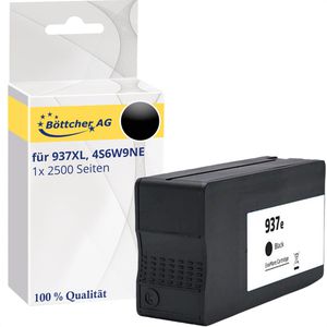 kompatibel für HP 937, 4S6W9NE, 2500 Seiten, schwarz