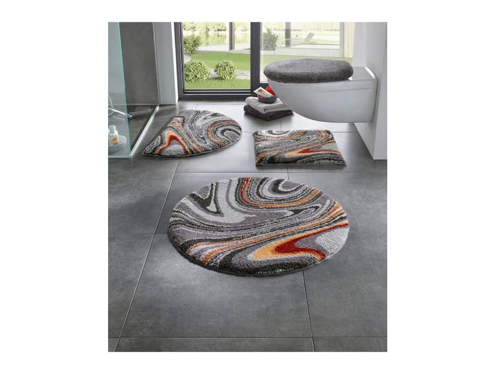 Badematte GRUND Gr. 3, grau, (60cm x 90cm ), Badematten, Badematte